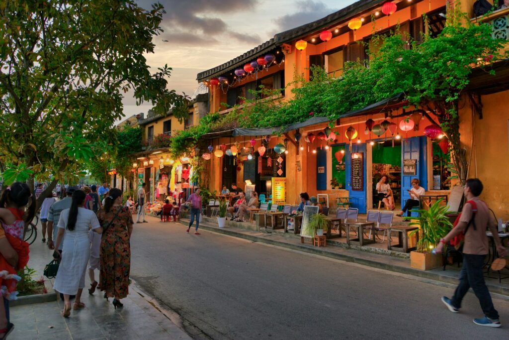 Hoi An travel guide – lantern-lit old town street by the river